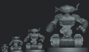ROBOT COMMANDER Secret Unknown Stuff-Escape from Dulce 3D Printed Miniature