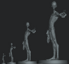 TALL GREY ALIEN  Secret Unknown Stuff-Escape from Dulce 3D Printed Miniature